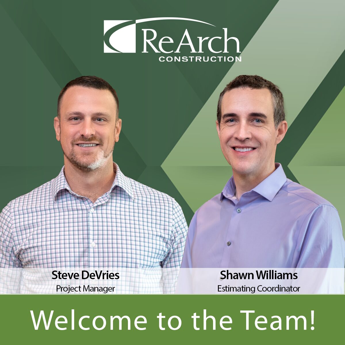 ReArch Construction Welcomes Steve DeVries and Shawn Williams - ReArch ...